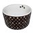 COMEDOURO PORCELANA PATA CHARME MARROM 450ml - Imagem 1