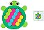 Quebra Cabeça Infantil De Madeira Mosaico Tartaruga 64 Peças Babebi - Imagem 5