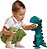 Boneco Dino Papa Tudo Menino Infantil Gira Olhos Azul Comidinha Boca Sai Na Barriga +12 Meses Nhac Original Elka - Imagem 5