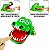 Brinquedo Jogo Crocodilo Morde o Dedo Pura Diversão Crocodilo Dentista Desafio do Crocodilo com Dente Morde Dedo Verde - Imagem 3