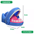 Jogo Tubarão Morde Dedo Infantil De Mesa Brinquedo Tubarão Dentista Pegadinha Presente Para Crianças Cor Azul Premium - Imagem 4