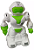 Mini Robô de Brinquedo com Rodas a Fricção Igual Carrinhos - cor verde - Imagem 1