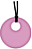 Colar Mordedor Regulador Colorjoy - cor rosa - Imagem 1
