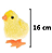 Pintinho amarelinho grande 16cm de pelúcia a pilha - Imagem 2