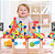 Blocos de Montar Magnético Construção Bastãos e Bolas Brinquedo Educativo Infantil - Imagem 4