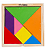 Jogo tangram em madeira (MDF) - Imagem 2