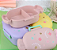 Pote Marmita formato bombom - Infantil C/ Divisória Lancheira Escolar (amarelo) - Imagem 1