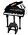 Piano De Cauda Infantil Preto Com Microfone E Banquinho Original Win Fun Crianças +3 Anos - Winfun - Imagem 2
