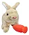 Coelhinho de pelúcia - coleção amigo pet - Imagem 3