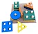 Brinquedo pedagógico infantil madeira - formas geométricas - Imagem 2