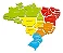Quebra-cabeça Mapa do Brasil Estados e Regiões 26 peças em MDF - Imagem 3