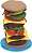 Massa Play Doh Kitchen creations festa dos hamburguers B5521 - Imagem 5