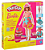 Play-Doh, Massinha de Modelar Infantil, Barbie Florals and Fringe - Conjunto de Brinquedo com Acessórios, Boneca e 3 Potes - A partir de 5 Anos - Imagem 1