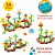 Bloco de Montar Construção Flores Jardim Criativo Educativo Infantil Meninas 3 anos+ 54 peças - Imagem 8