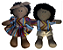 Inclusão Boneca Negra Africanos De Pano 30cm Menino Menina - Imagem 6