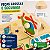 Quebra-Cabeça Educativo de Madeira com Pinos, Tema Transportes, 8 Peças, 30x22,5 cm, para Crianças a partir de 18 Meses - Imagem 3