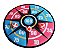 Jogo De Dardos Red Star Alvo 36cm C/ 3 Bolas Velcro - Imagem 2