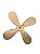 Helice MDF 2.8 mm com 7 cm de diâmetro para motor DC - Imagem 1