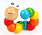 Brinquedo Minhoca Colorida Centopeia Montessori Madeira - Imagem 4