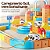 Pista trem Magnético Elétrico infantil blocos Track Track Kit 80 - Imagem 3