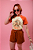 T-SHIRT RAGLAN - TIGRE - OFF/TERRA - Imagem 1