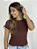 T-SHIRT RIBANA NUVEM - MARROM - Imagem 1