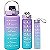 Kit 3 Garrafa De Água Squeeze Galão 2l Litros Motivacional Academia Colorida - Imagem 3