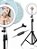 SKYTUR Ring Light Led Iluminador Anel de Luz 26cm 10 Polegadas 2,1m Tripé 210cm - Imagem 7