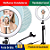 SKYTUR Ring Light Led Iluminador Anel de Luz 26cm 10 Polegadas 2,1m Tripé 210cm - Imagem 1