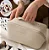 Bolsa Necessaire Feminino Cosmético De Couro PU De Grande Capacidade Portátil Viagem - Imagem 3