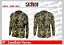 Camiseta Camuflada Manga Longa Marrom Dry Fit UV - Imagem 1