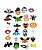 30 Adesivos Pet Halloween Variados - Imagem 1