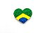 1 Adesivo Pet Coração Brasil Copa - Imagem 1