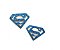 2 Adesivos Pet Superman Azul - Imagem 1