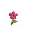 1 Adesivo Pet Flor Caule Pink - Imagem 1