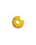1 Adesivo Pet Donuts Amarelo - Imagem 1