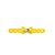 1 Adesivo Pet Tiara Laço Amarelo - Imagem 1