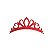 1 Adesivo Pet Tiara Coroa vermelha - Imagem 1
