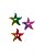 25 Adesivos Pet Estrelas Arco Iris - Imagem 1