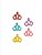 10 Adesivos Pet Coroa Mini - Imagem 1