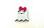 25 Adesivos Pet Fantasma Laço Halloween - Imagem 1