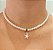 Colar Choker Gargantilha Estrela Branco | Ref: CL1231 - Imagem 1