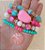 Mix Pulseiras Pink e Verde Turquesa | Ref: KITPLBR486 - Imagem 2