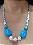 Colar de Resina Azul | Ref: CL1174 - Imagem 1