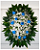Coroa de flores Rosas Azuis - Imagem 1