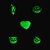 Separadores Emojis Personalizáveis fosforescente (pct com 10 unidades) - Imagem 1