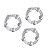 Kit com 3 - Anel Peniano - 3,7 cm - SI (001501) - Imagem 2