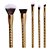 Kit Com 5 Pinceis Precious Gold Macrilan Ed006 - Imagem 2