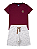 Conjunto Infantil Menino Verão - Mafi Kids Vinho - Imagem 1