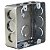 Caixa de luz galvanizado cm 4x4 cm - Imagem 1